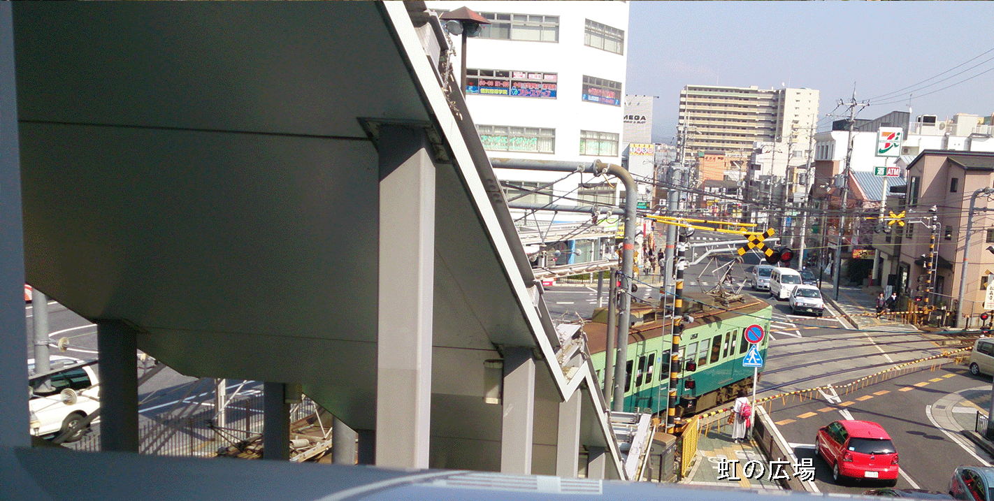 京阪石山駅　歩道高架橋